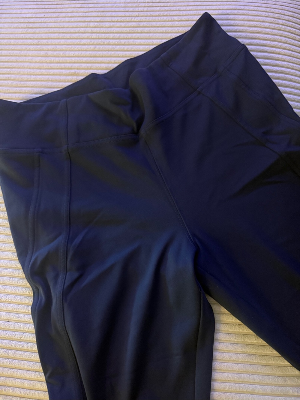 Athleta Navy High-Rise Performance Leggings with Ankle Zips - Picture 4 of 5